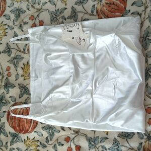 Elegant White Satin Dress - Great For Bachelorette Party